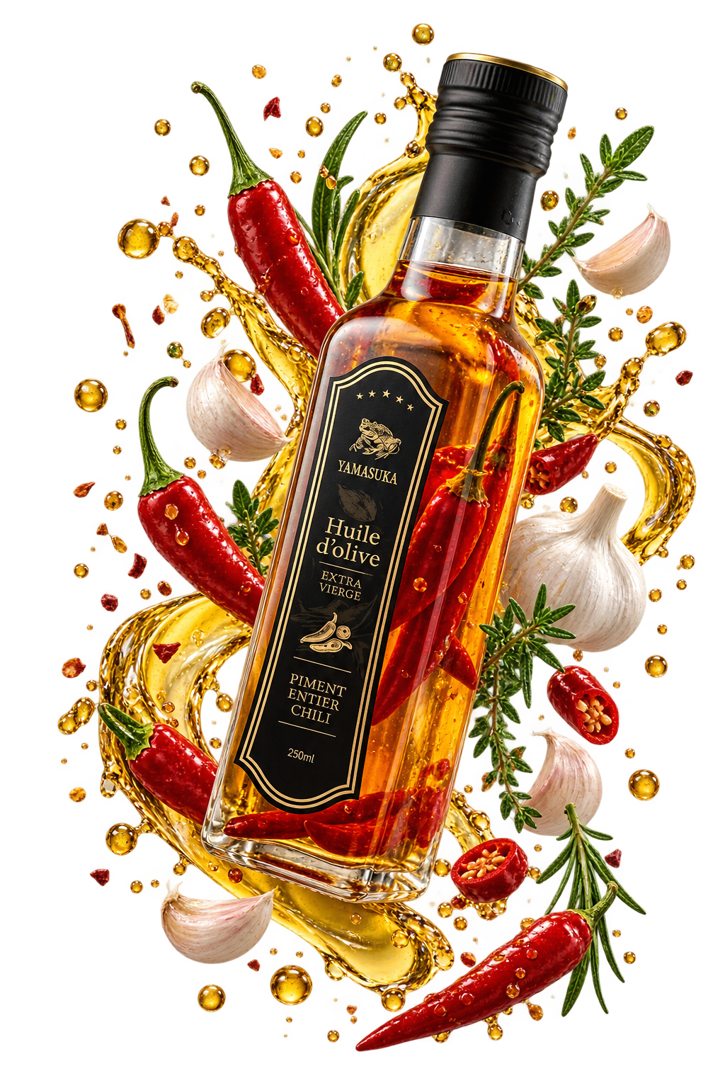 Épices et huile aromatisée