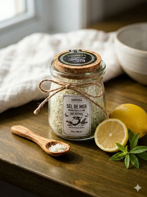 Sel de mer au citron(jaune) premium de premiere qualité